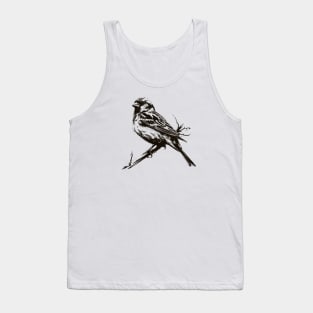 Hand drawn finch bird Tank Top